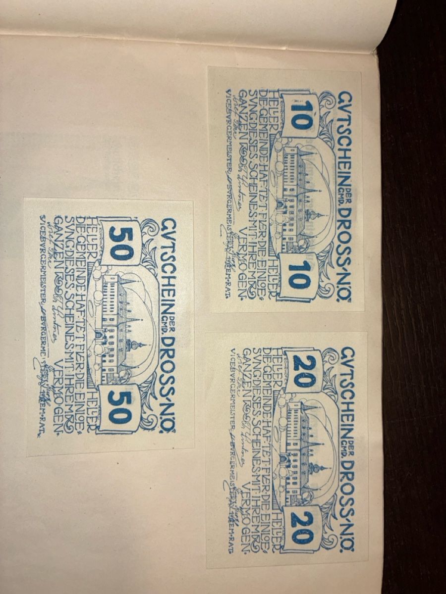 Banconote: ++Collection de billets de nécessité Notgeld anciens – Nuovo e nell'imballaggio originale da Semsales venduto da Flohmarkt. 6