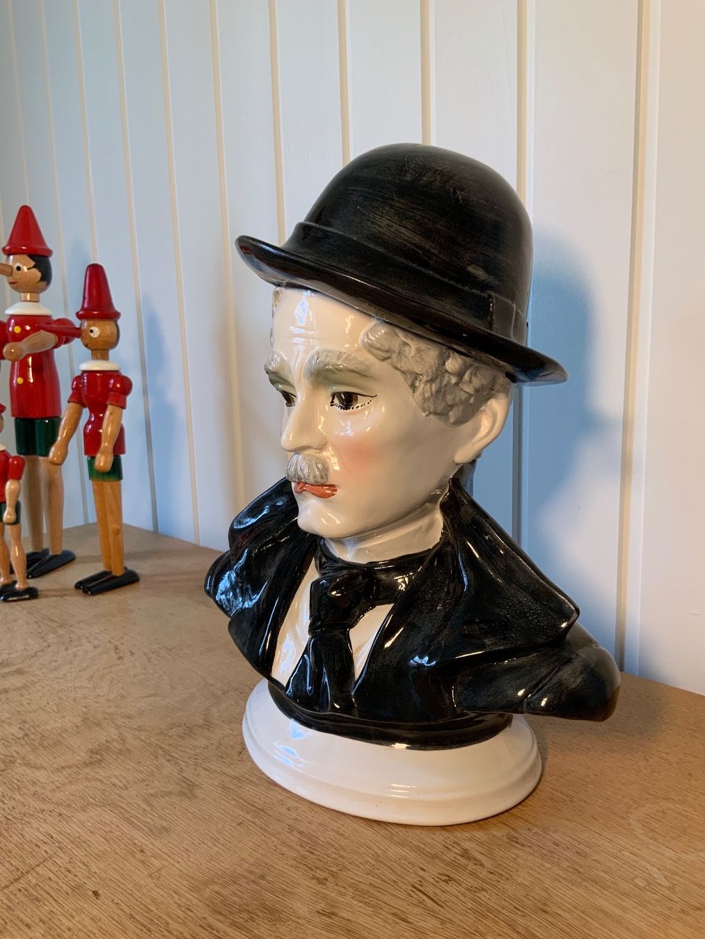 Statuette: Büste: Charly Chaplin, Keramik - Sammlerstück – Usato da Zürich venduto da ancillaschmidhauser 1