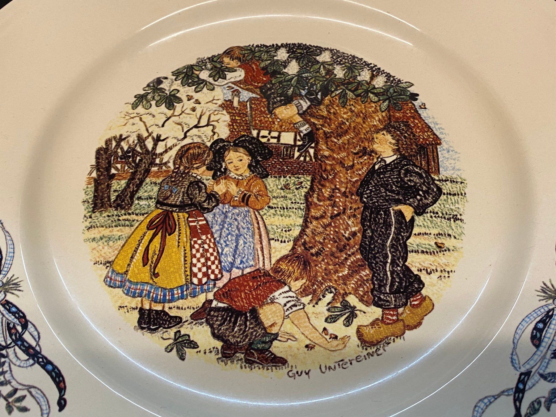Piatti: 4 Wunderschöne Belle Alsace Collection Teller, Handgemalt – Usato da Schaffhausen venduto da VintageCity 2