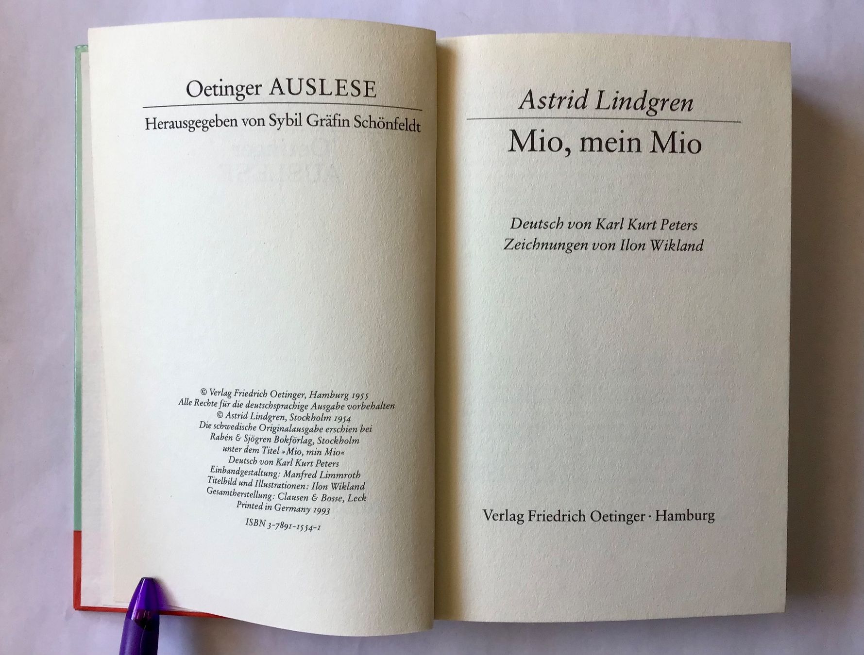 Libri: Mio, mein Mio - von: Astrid Lindgren – Nuovo (secondo la descrizione) da Bubendorf venduto da Alpenheidi 4