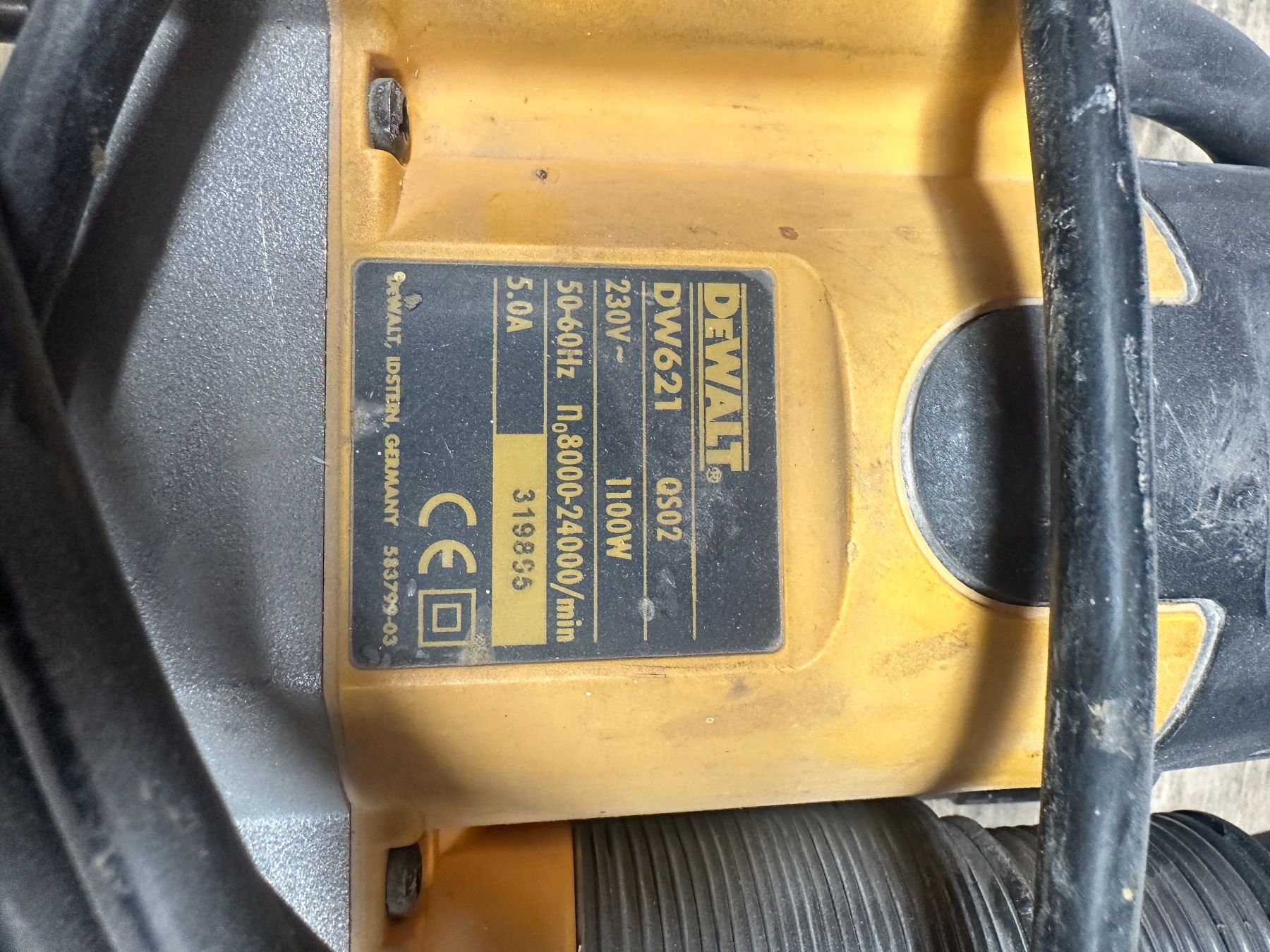 Tutte le macchine: Oberfräse DEWALT DW621 gebraucht 1100W – Usato da Kerns venduto da tob_qc8n 1