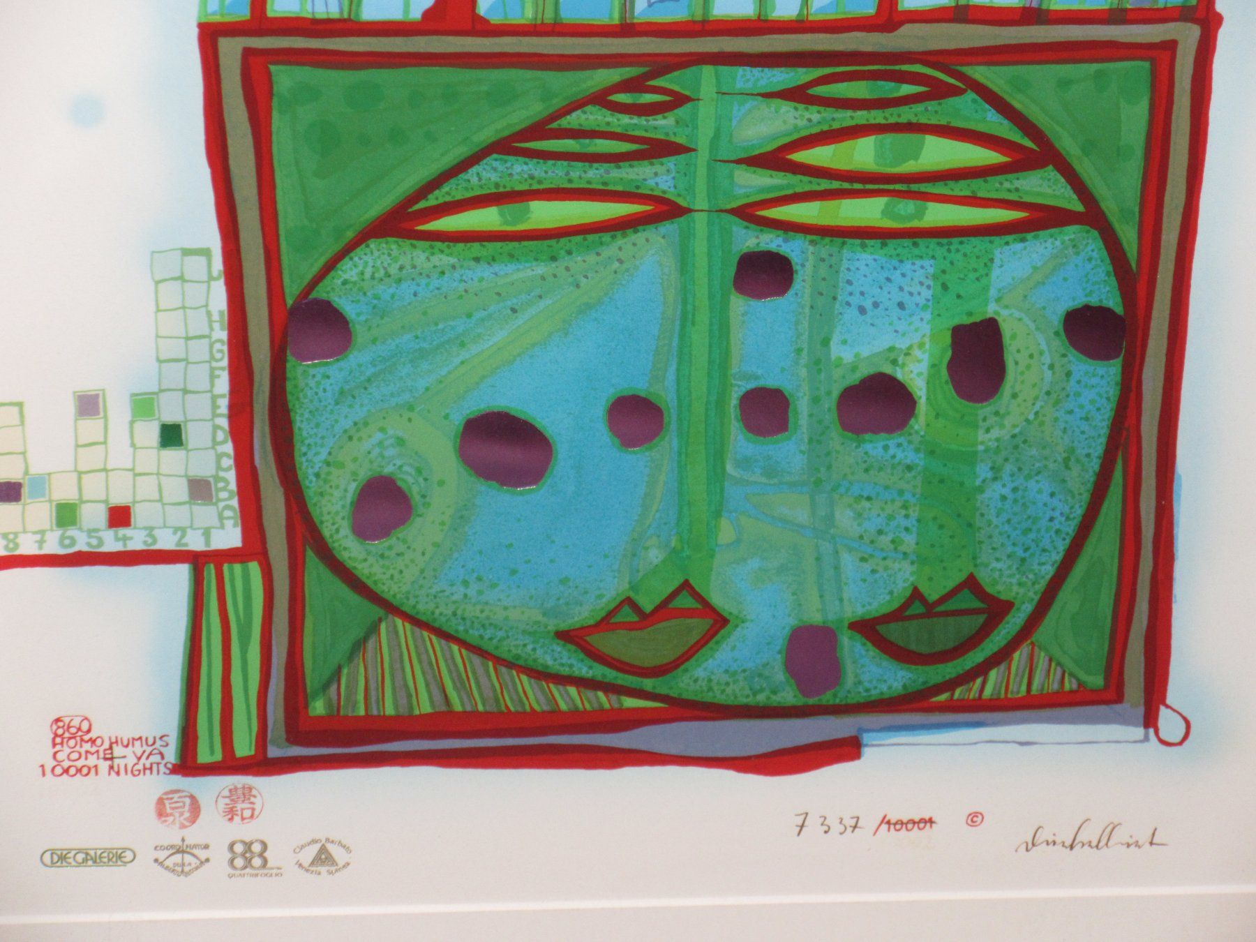 Poster & Bilder: Hundertwasser  "HOMO HUMUS" handsigniert/handnummeriert – Neu (gemäss Beschreibung) aus Weinfelden von Kunst2010 4