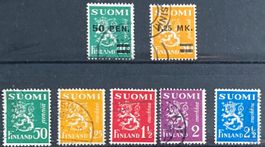 Finnland, Löwe (1931-1932), 7 Werte #