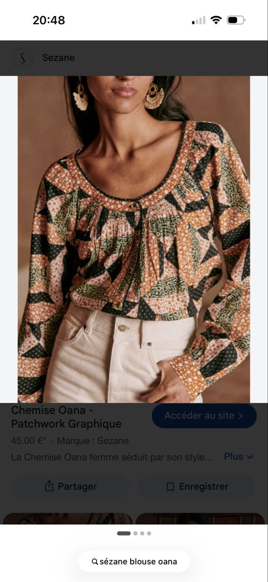 Sezane Camicette: Sézane Blouse Oana 34 – Usato da Constantine venduto da boukledor