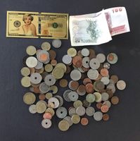 Lot de pièces de monnaie internationales variées anciennes