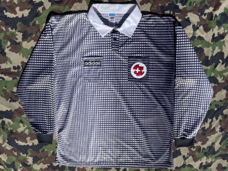 Vintage 90s Adidas Swiss Referee Jersey Made in Uk Sz XL