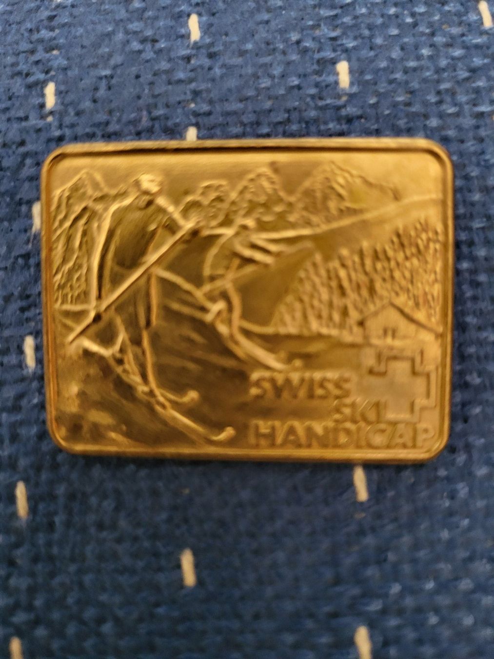 Medaglie: Swiss Ski Handicap Anstecker Brosche Medaille – Usato da Langnau i. E. venduto da Foodmaster