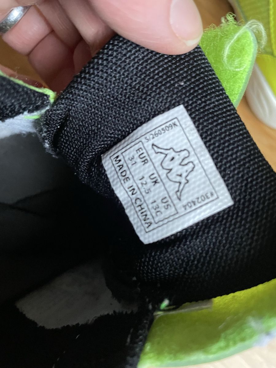 Kappa Scarpe per ragazzi: Kappa Hallenschuhe, Gr. 31, Neon Gelb – Usato da Bern venduto da brup 4
