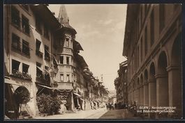 Bern, Kesslergasse mit Bibliothekgebäud