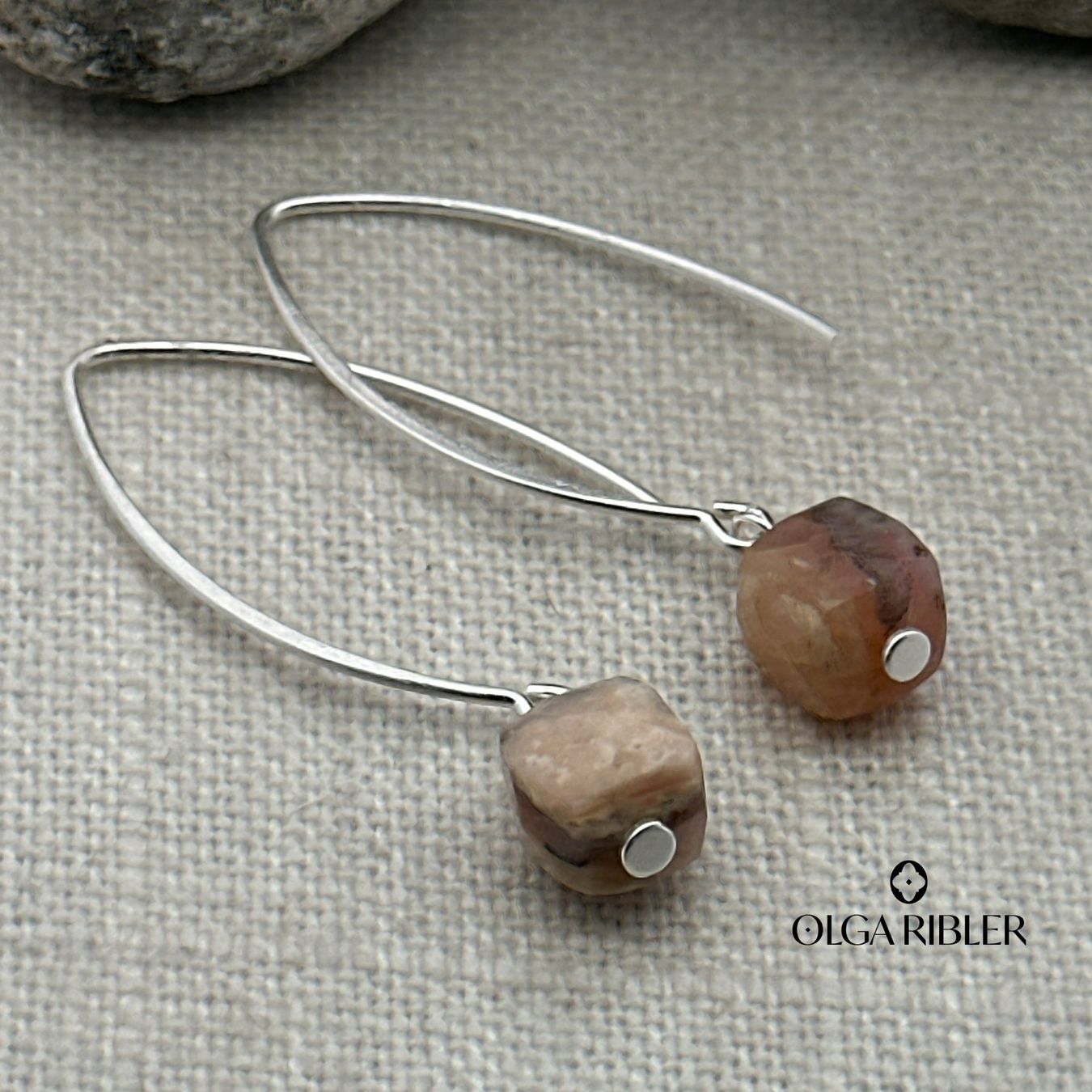 Olga Ribler Boucles d'oreille: Ohrhänger Achate Silber 925 – Neuf (Voir description) à Luzern par Schmuckoutlet 2
