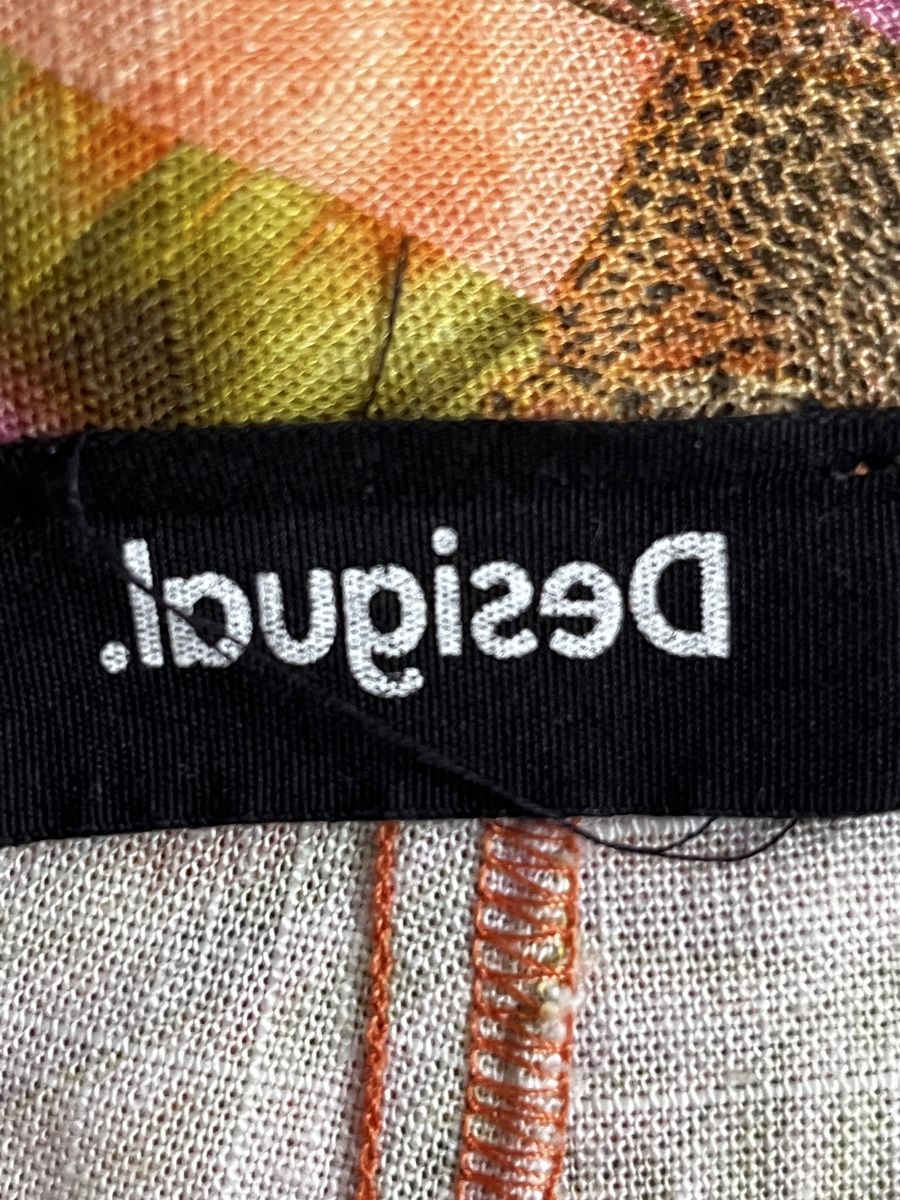 Desigual Pantaloni: Desigual Hose Print Viscose Linen Gr. 38  – Usato da Zürich venduto da Kleanthy 6