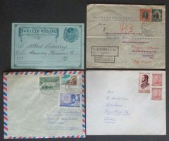CHILE: 10 pièces postales, des années 1893 à 1997
