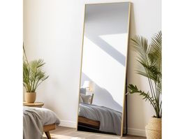 Standspiegel 44x146cm, Spiegel mit Ständer und Wandhänger