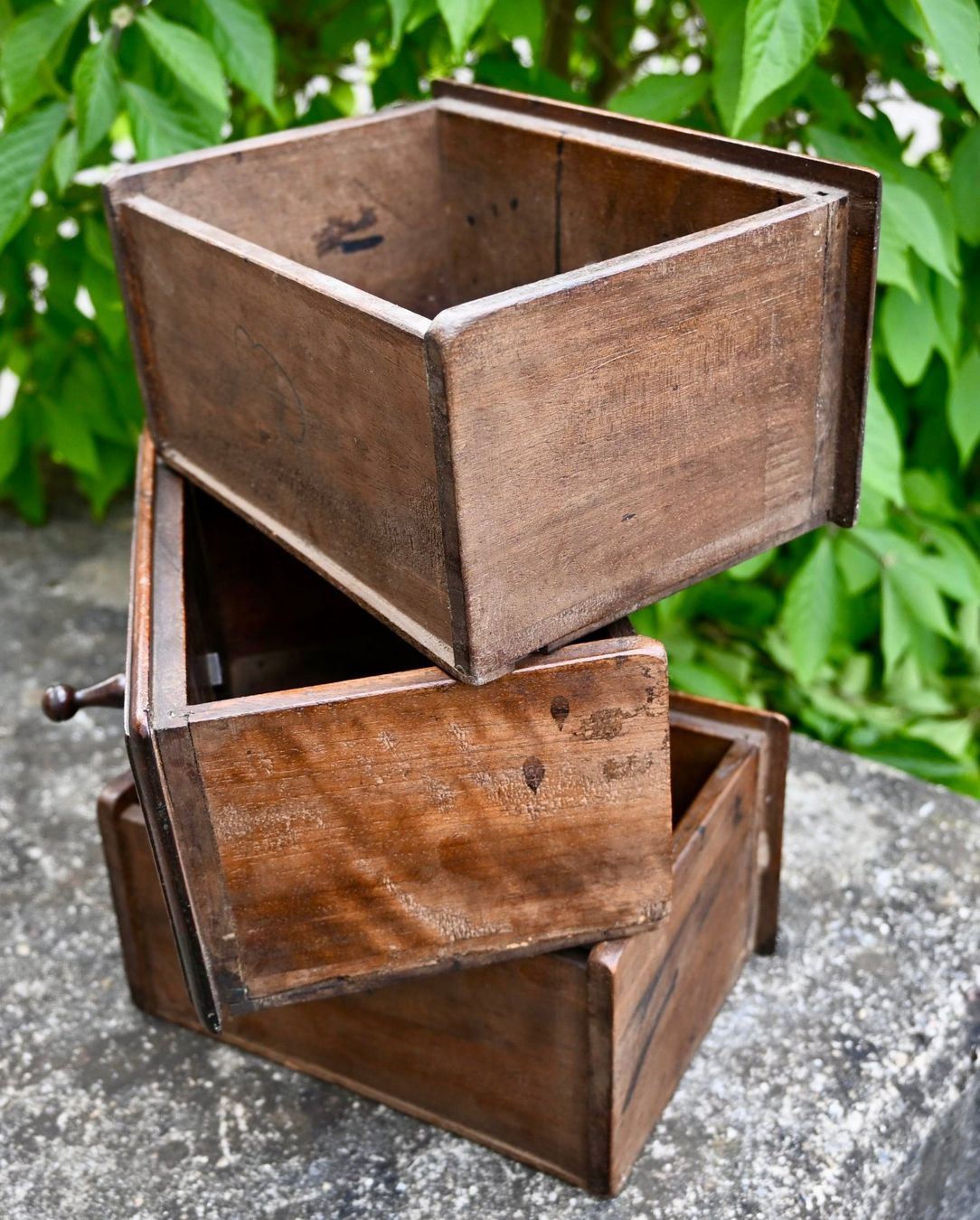 Caisses de transport: 3 handliche antike Apothekerschubladen ? qualitatives Holz – D'occasion à Pfaffhausen par mono_rec 2