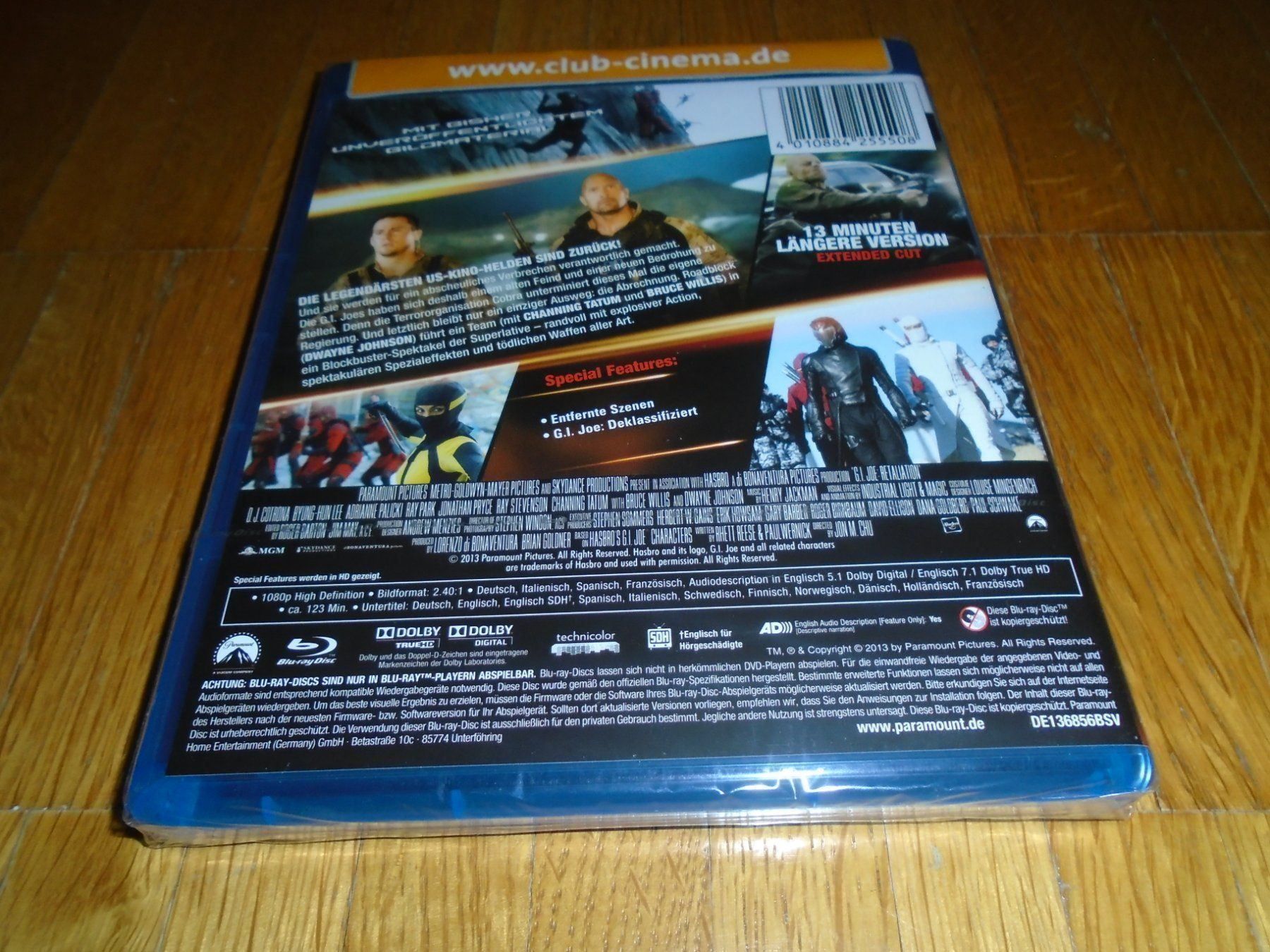 Tutti i DVDs: G.I. Joe: Die Abrechnung - BLU-RAY - UNCUT – Nuovo e nell'imballaggio originale da Basel venduto da havsok 1