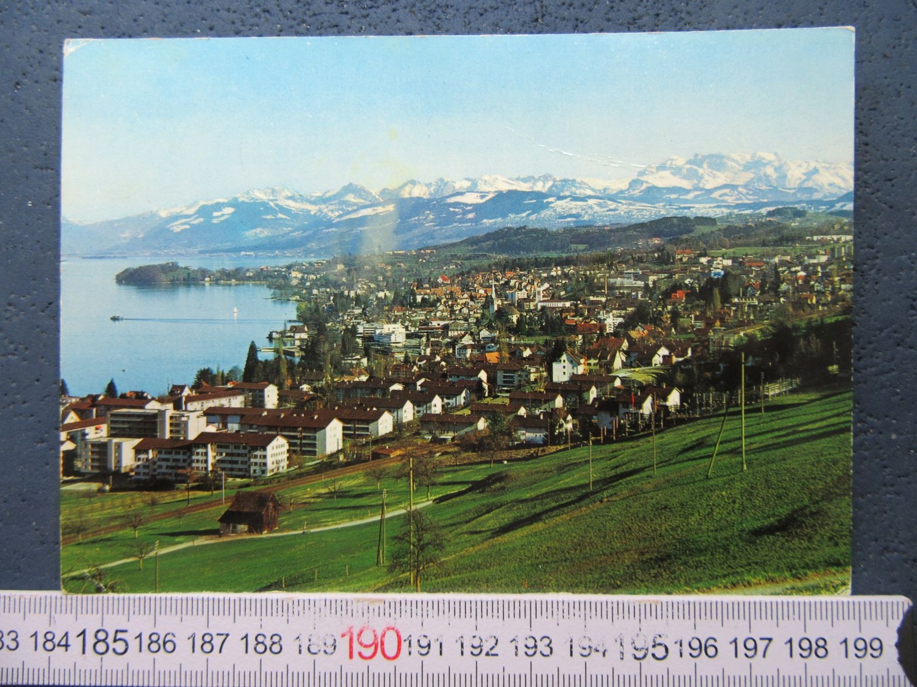 Ansichtskarten: HORGEN ZH AK GLARNER-ALPEN FLECK – Gebraucht aus Ettingen von Hausi4711