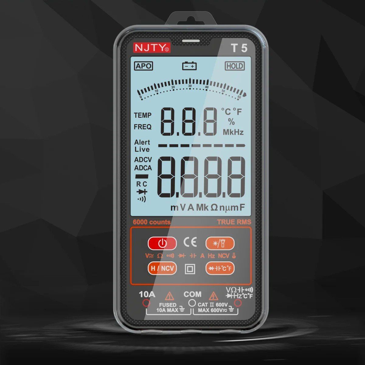 Messen: Multimeter digital True RMS 6000 Counts Auto-Range 600V NCV – Neu und originalverpackt aus Genève von Lotus-18 8