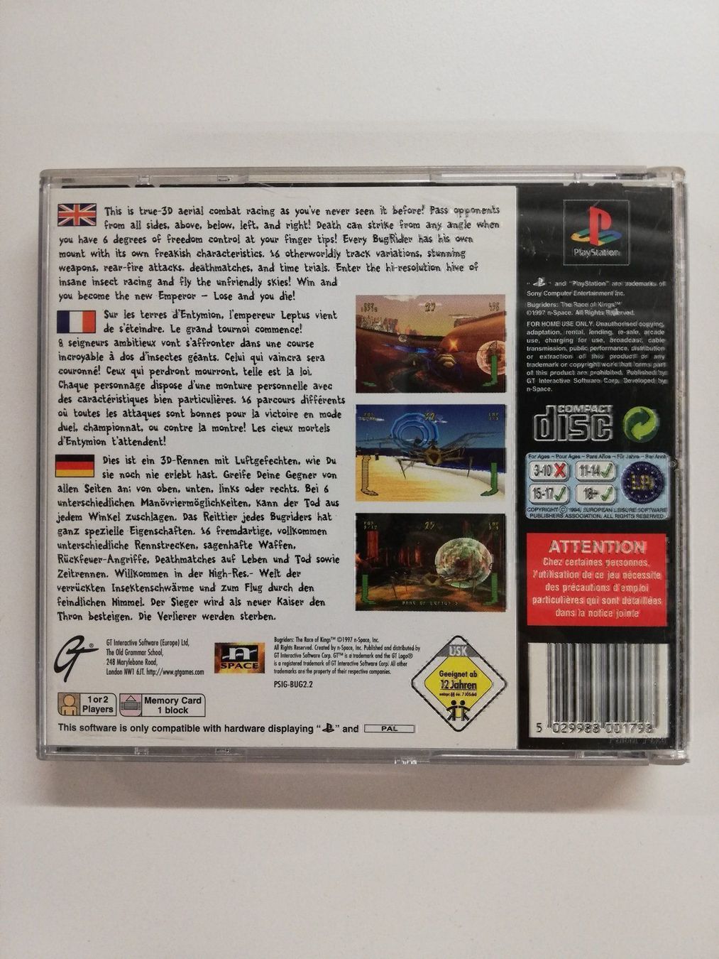 Sony Giochi: Bugriders / Sony Playstation 1 PSX PS1 – Usato da St. Gallen venduto da zorro_dc 1