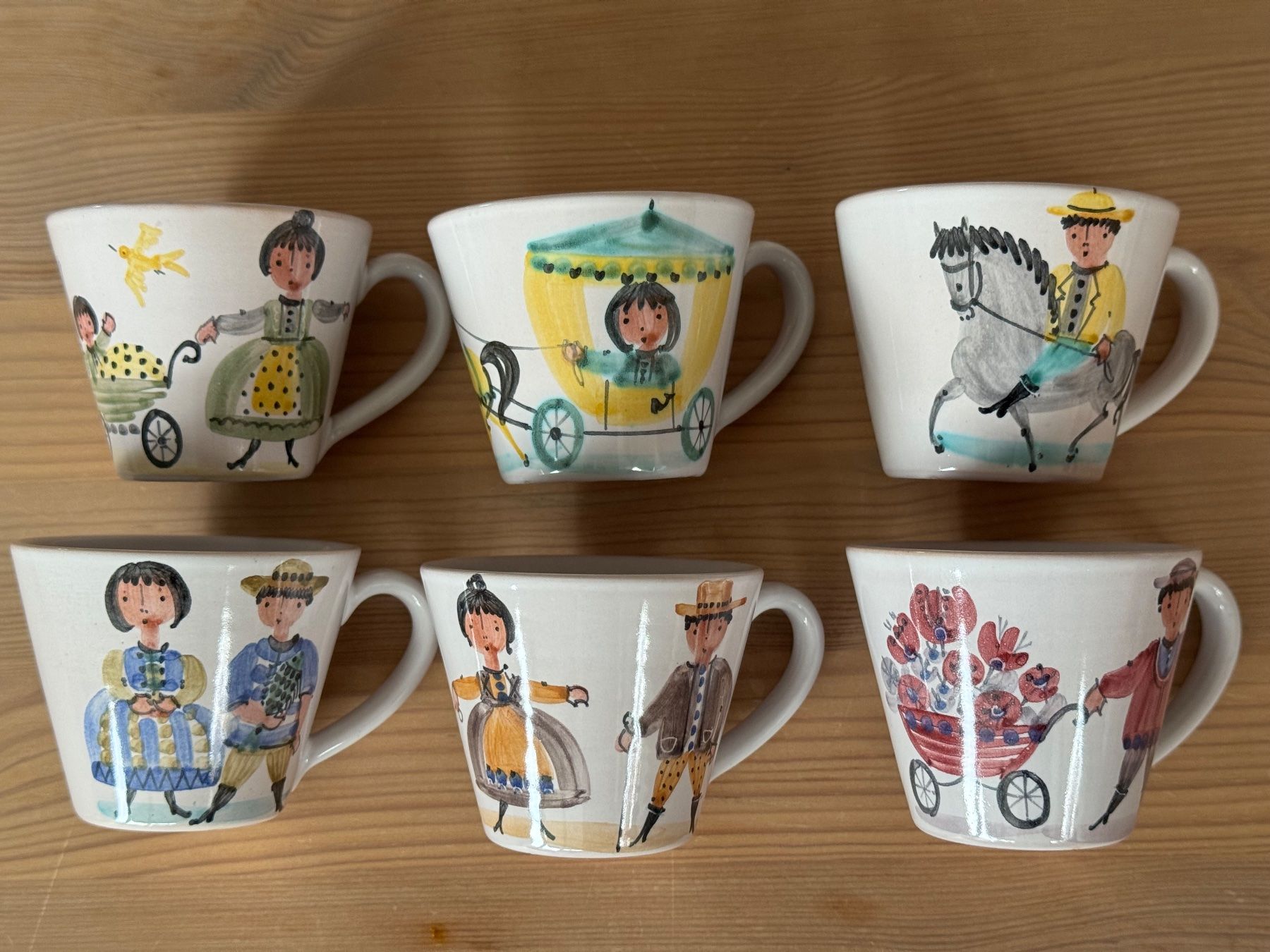 Set di piatti: Mocca-Tassen-Set 6-teilig, Keramik – Usato da Fraubrunnen venduto da Caramelle17 1