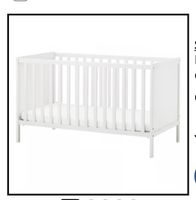 Ikea SUNDVIK Babybett, weiss, guter Zustand