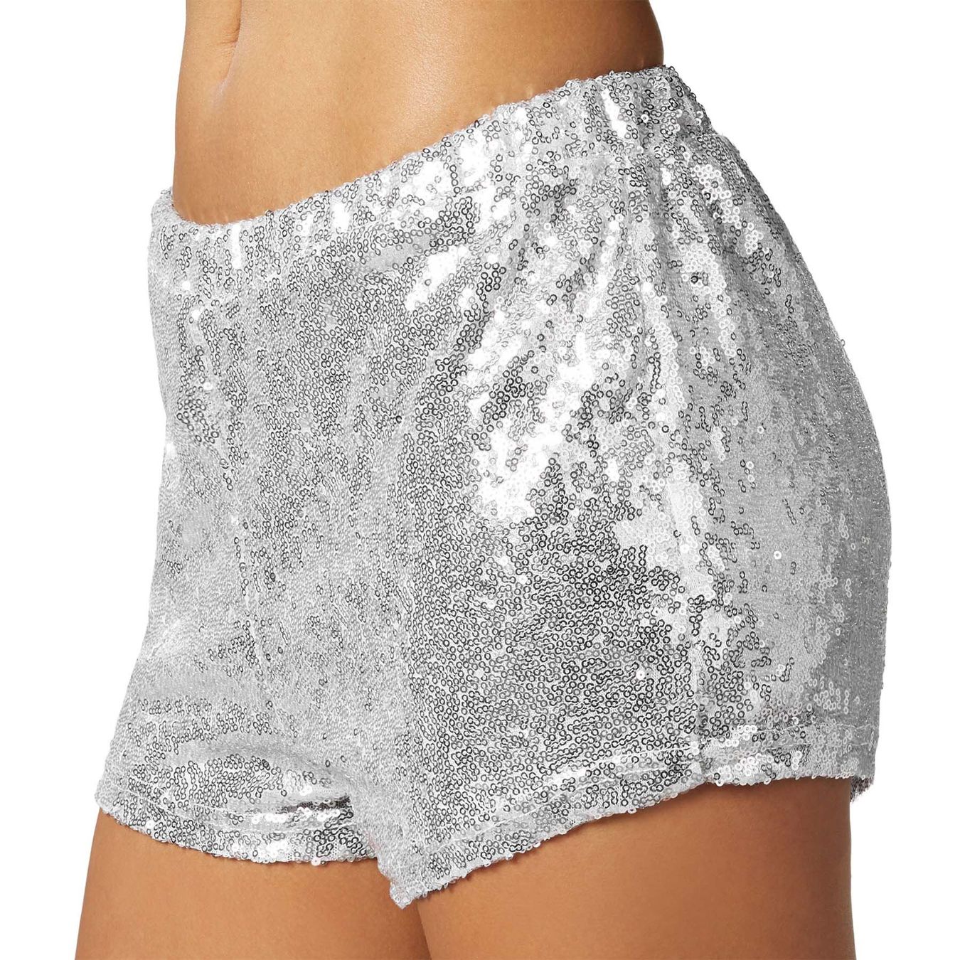 Costumi: Pailletten-Shorts - silber, XXL – Nuovo e nell'imballaggio originale da Murten venduto da Roland.Kemmer.AG 2