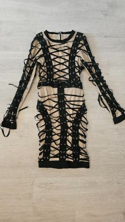 Kleid mit Schnürung, Gr. S