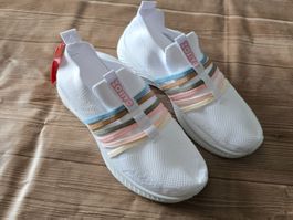 ​😍 Sneaker - 42 - Slip-On Schuhe mit farbigen Querriemen