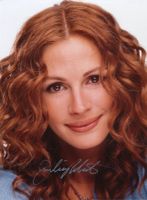 Original Autogramm von JULIA ROBERTS auf Großfoto