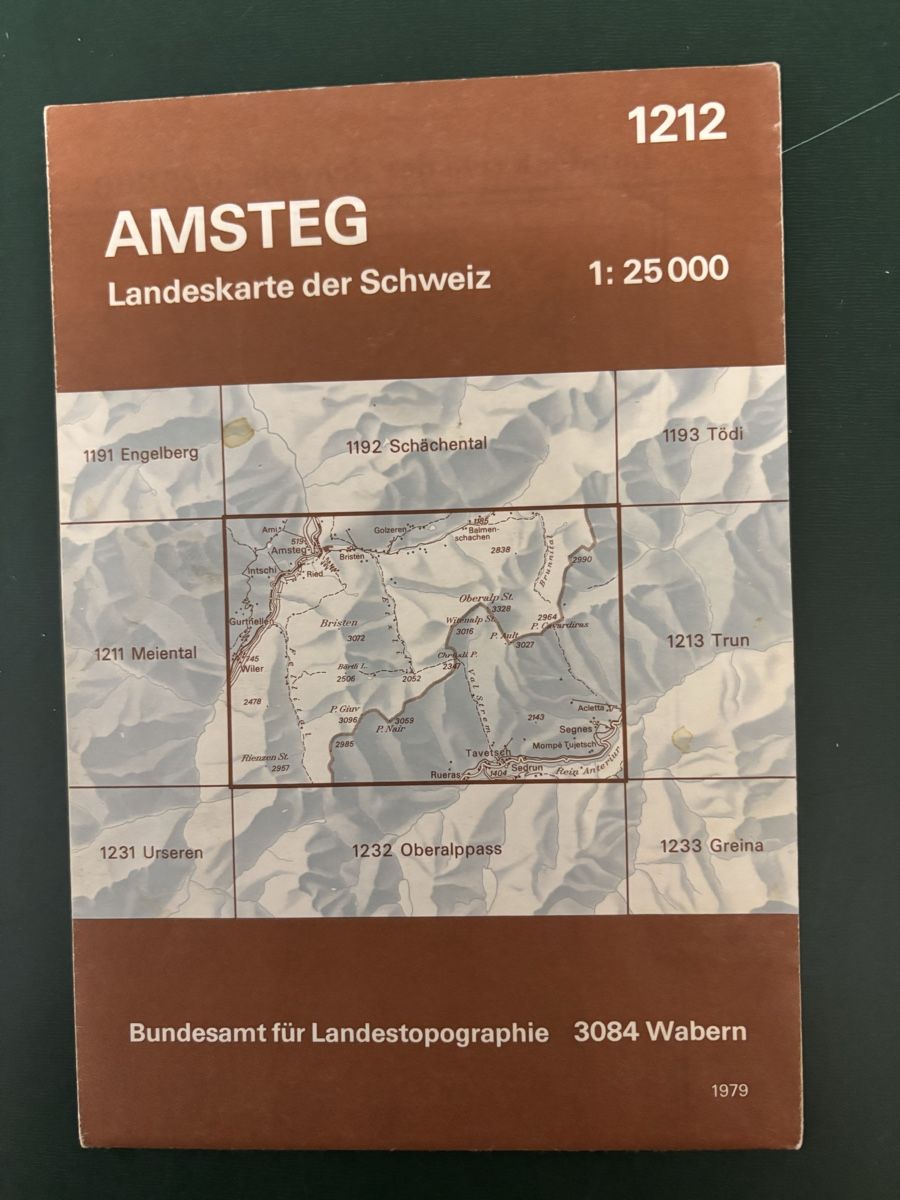 Landkarten & Atlanten: Wanderkarte AMSTEG – Gebraucht aus Gipf-Oberfrick von mapfi5