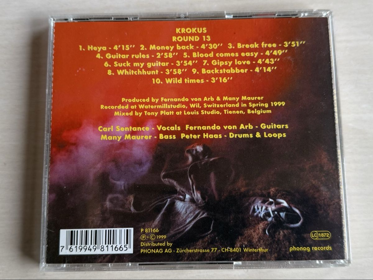 CD: Krokus - Round 13 CD – Usato da Oberried Brienz venduto da Chyara 1