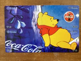 4 Telefonkarten China Coca Cola Puzzle Winnie Pooh ungebr.