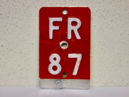 FR 87 VELONUMMER - FAHRRADSCHILD 1987