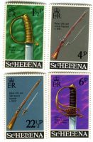 Briefmarken "Waffen". St. Helena
