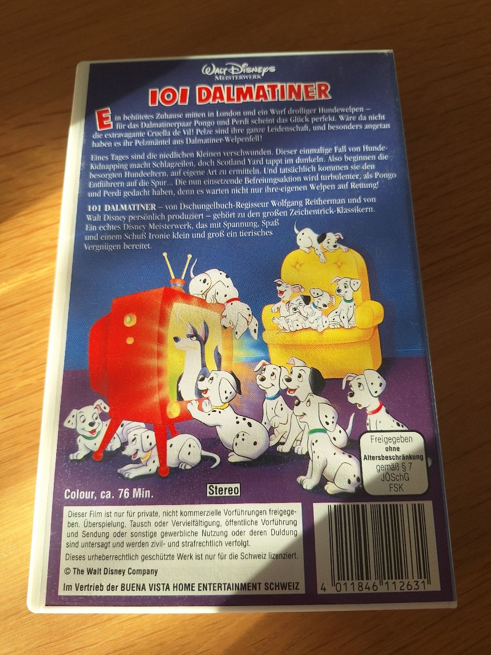 Alle VHS: VHS 101 Dalmatiner – Gebraucht aus Wanzwil von chlinih93 1