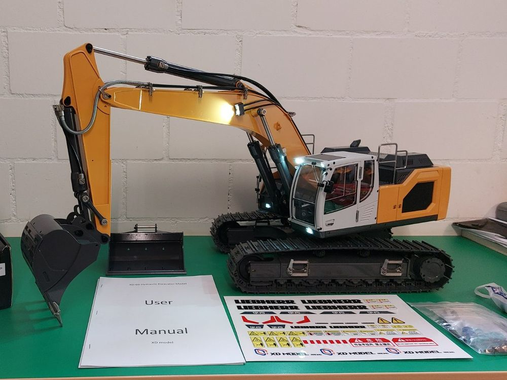 LESU 1:14 RC Hydraulik Bagger Metall - Aoue ZX490 RTR Modell | Mit Sound, Rauch & Fernsteuerung