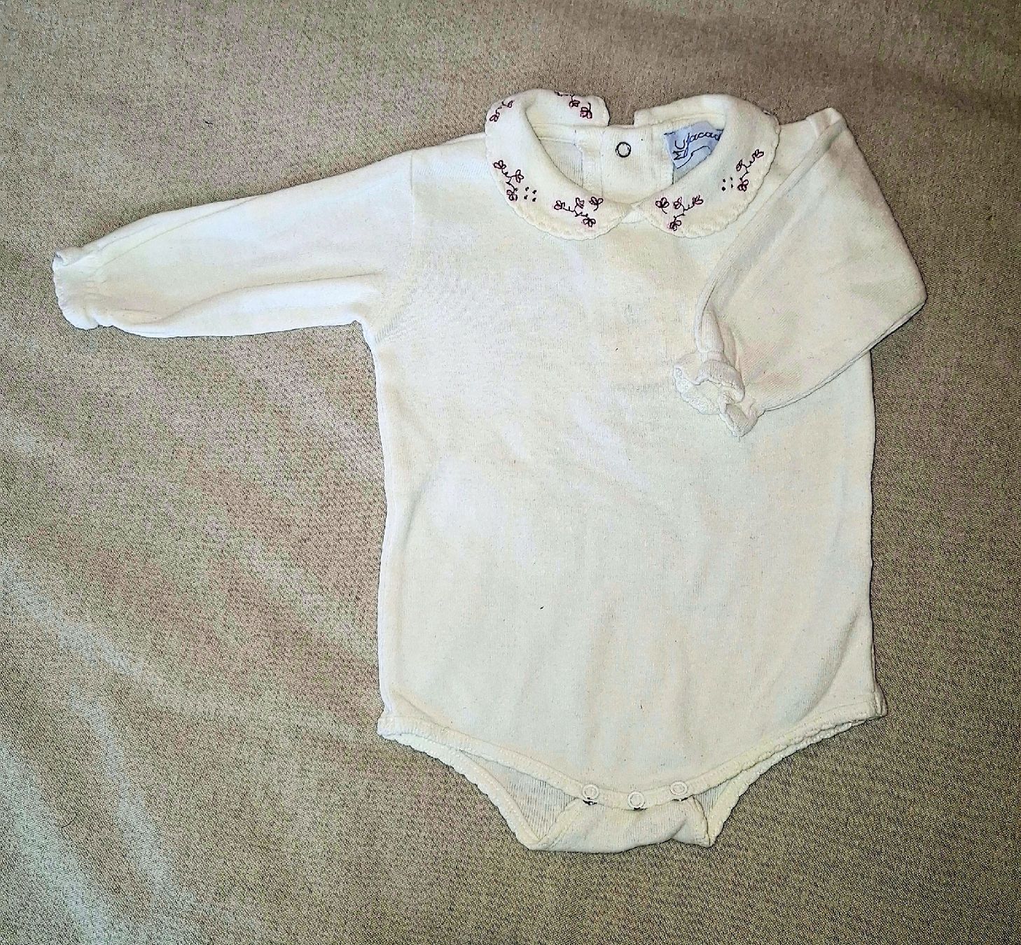 Jacadi Biancheria intima: Jacadi Body bébé coton, taille 67 cm, col brodé – Usato da Jussy venduto da lia_sb7q