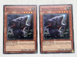 2x Koala Vampiro Yugioh Karte, Top Zustand, Sammlerstück!