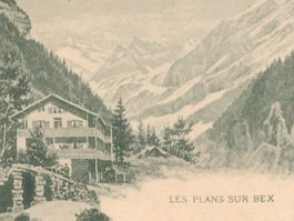LES PLANS SUR BEX: cpa 2 images ~1900