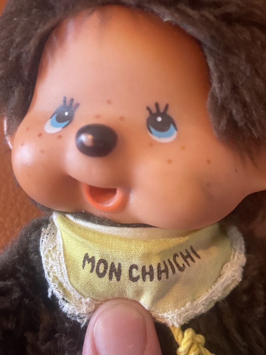 Monchhichi Bambole: Original "Monchichhi" mit Lätzchen & Springseil (1972) – Usato da Günsberg venduto da MorningEgg22 1