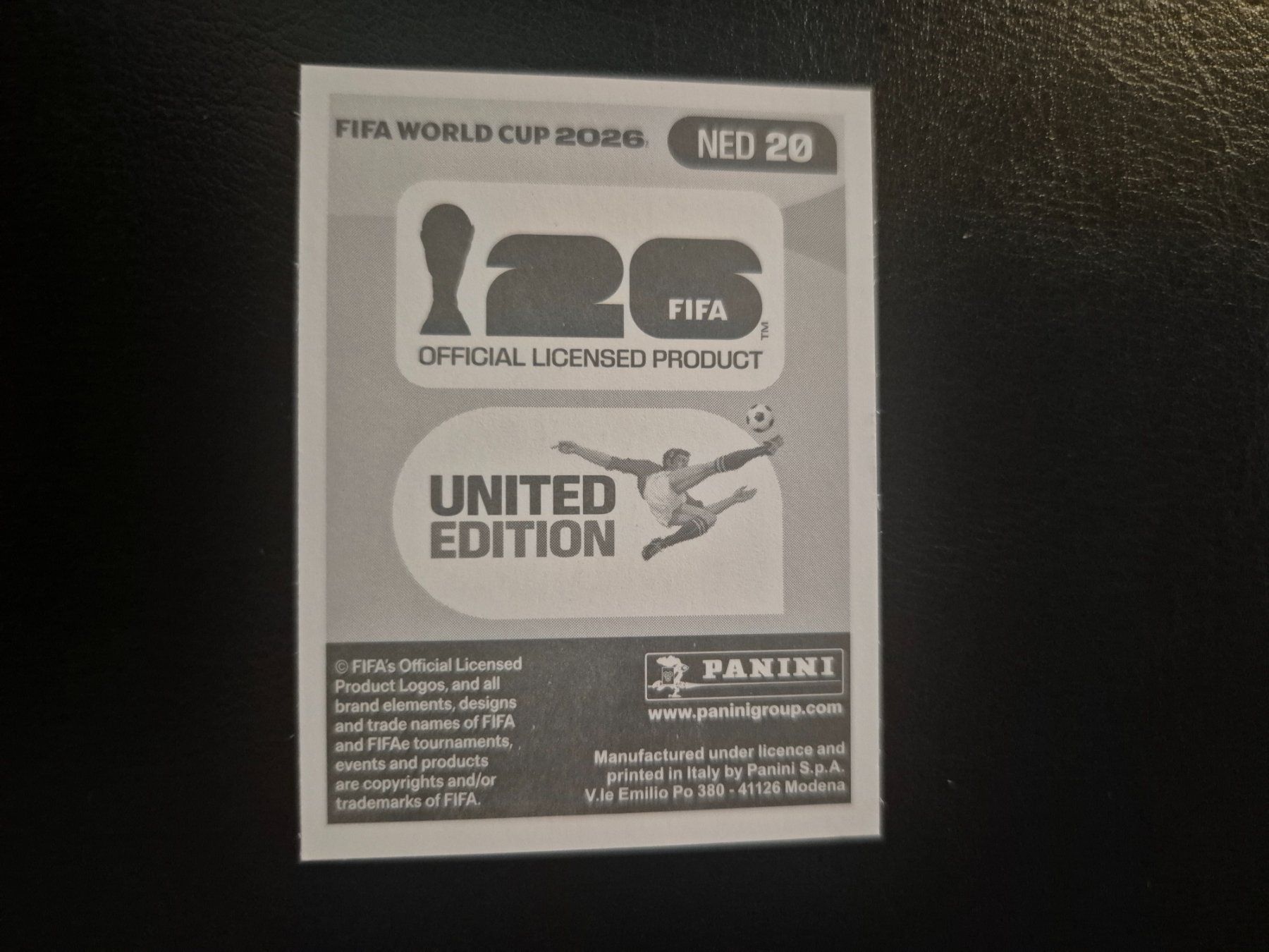 Panini Carte collezionabili: Panini WM 26 NED 20 – Nuovo (secondo la descrizione) da Rorschacherberg venduto da AJ3108 1