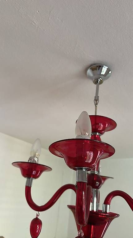 Lampadari & plafoniere: Lampadario rosso da soffitto – Usato da Giubiasco venduto da ful_xqs2 1