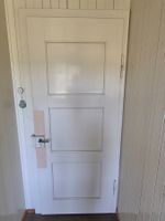 Zimmertüre, weiss gestrichen