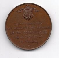 (1465) Genf, 1909, Relief, 350 Jahre, Ø 40 mm, Top