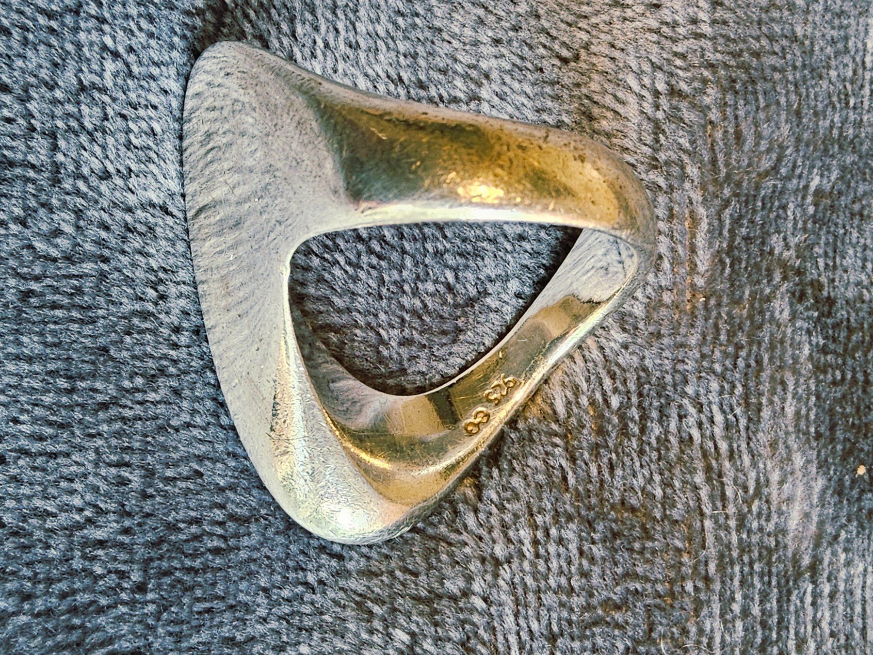 Anelli: Exzentrischer Sterling Silber Ring, Grösse 55 – Usato da Zürich venduto da SciTec 6
