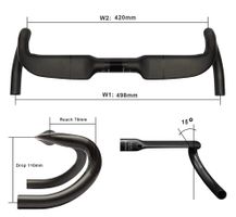Karbon AERO-Lenker (DM 32-400/478- Kabel innengeführt)
