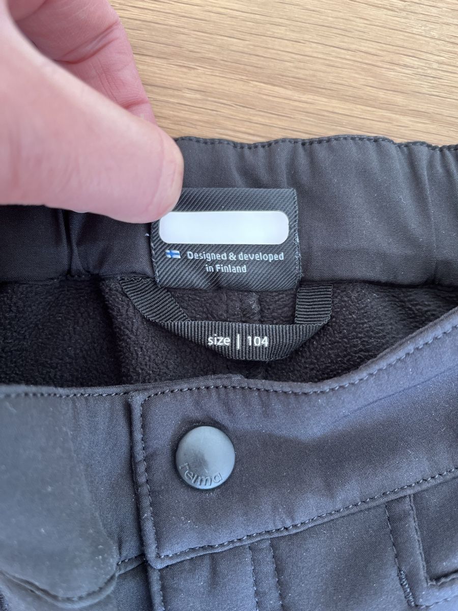 Reima Hosen: Reima Softshellhose Gr. 104 – Schwarz, mit Fleecefutter – Gebraucht aus Nusshof von FloMi3 4