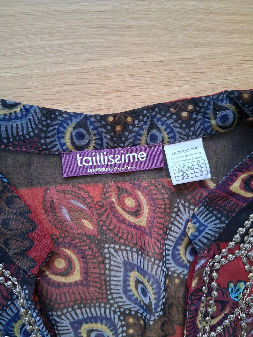 La Redoute Camicette: Taillissime by LaRedoute bestickte transparente Bluse Gr. 54 – Usato da Lengnau AG venduto da Nathi88 2