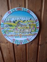 Wunerschönes Bauernmalerei  HolzTeller Sommer