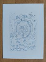 Exlibris Fritz Kühn - Original Lithographie Erotik