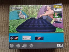 Luftmatratze mit Handpumpe 2m×1,5m+22cm